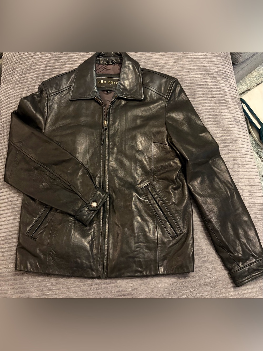 Women’s Black Leather Jacket - Couture Style